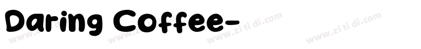 Daring Coffee字体转换
